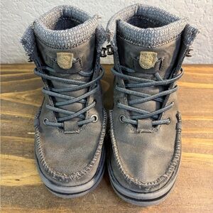 Hey Dude Bradley Youth Granite Chukka Ankle Boots Size K11 Leather Lace Up Used